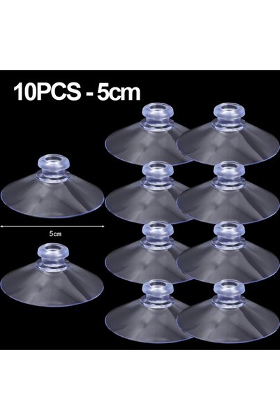 choice2 10Pcs (5cm) 10pc Strong Round Mushroom Head Sucker Strong PVC Transpa...