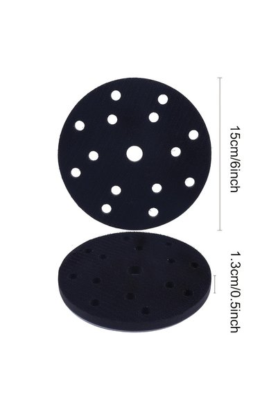 Choice 1pc 6-Inch 15-hole interface buffer pad, hook and ring soft sponge san...