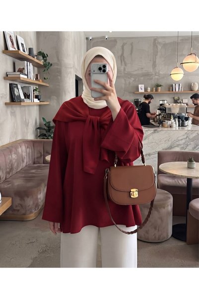 Genel Markalar Omuz Şallı Basic Tunik