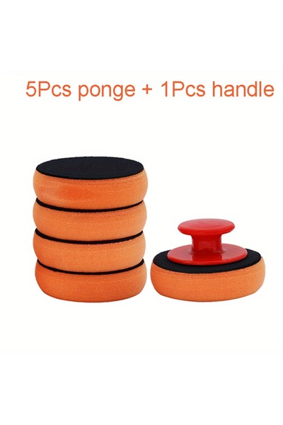Choice Red Car Wash Wax Polish Pad Polishing Pad Sponge Car Cleaning Cloth Mi...