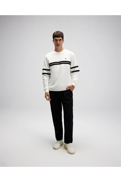Ellesse Erkek Sweatshirt EM618-OF Off White