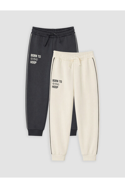 LC Waikiki Rmz Gi̇yi̇m Farkiyla Printed Boys' Sweatpants