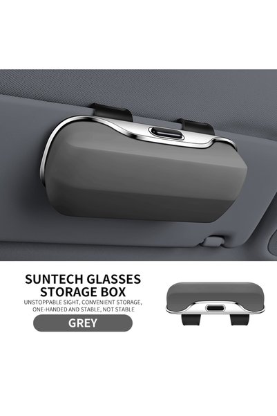 Choice1 GRAY Multifunction Car Glasses Box Portable Car Sunglasses Holder Car...
