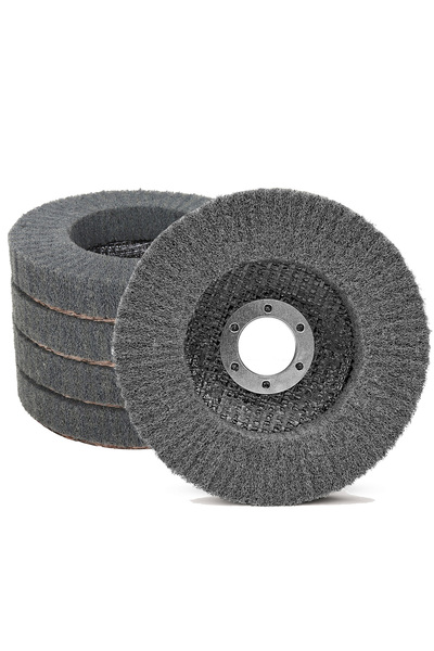 Choice1 600 115x22mm 5pcs 1-5Pcs 115mm Nylon Fiber Flap Polishing Wheel 4.5"A...