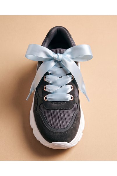 last icon Ice Blue Satin Ribbon Laces 120 cm for Sneakers and Canvas Shoes