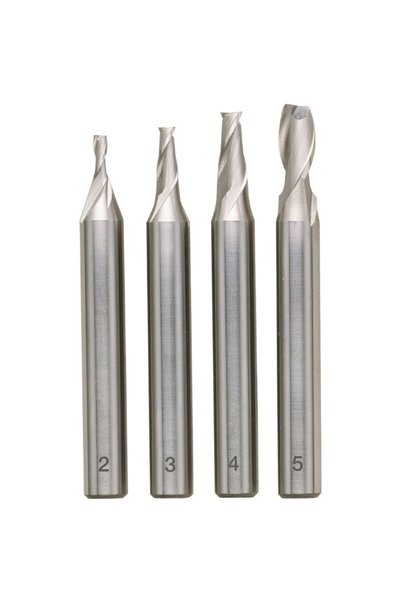 Proxxon Set 4 freze HSS-Co5, 24610, Argintiu
