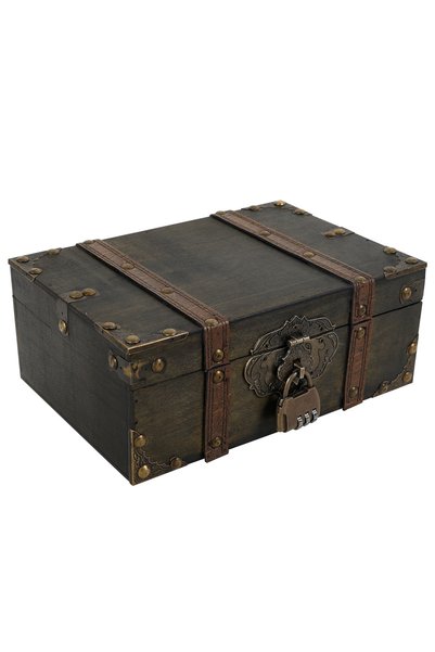 Choice Jewelry Box Vintage Wooden Jewelry Box with Combination Lock Antique T...