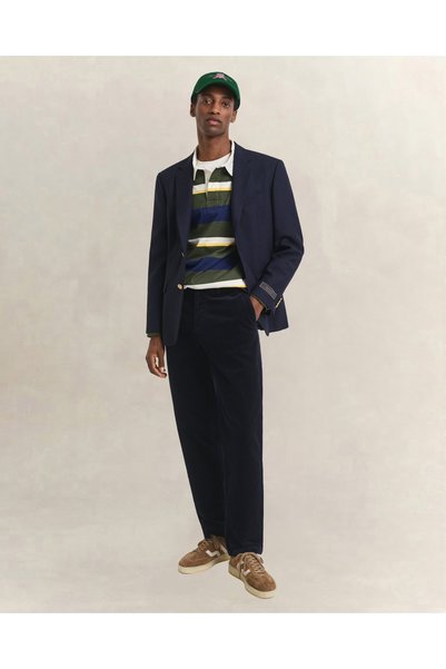 Gant Erkek Lacivert Regular Fit Cord Chino Pantolon
