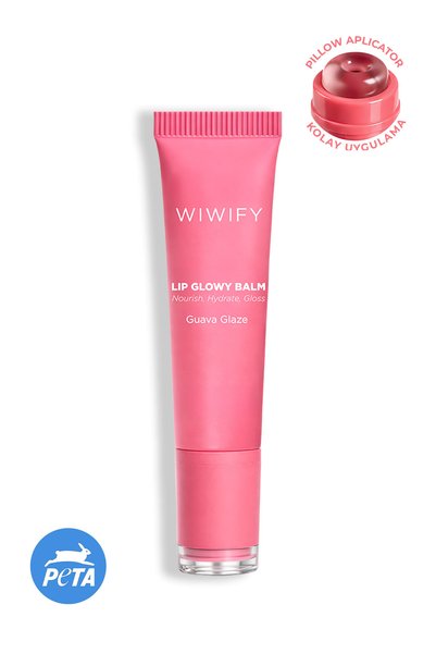 WIWIFY Lip Glowy Balm Guava Glaze Renkli Dudak Bakım, Parlatıcı, Nemlendirici...