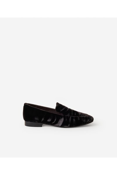 Yargıcı Velvet Zebra Printed Loafer