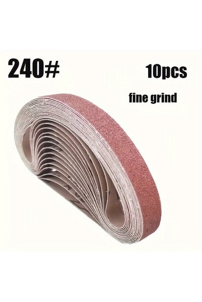 Choice 10Pcs 240Grits 520x20mm 10pcs 60/100/240/320/800#Small Mini Belt Sande...