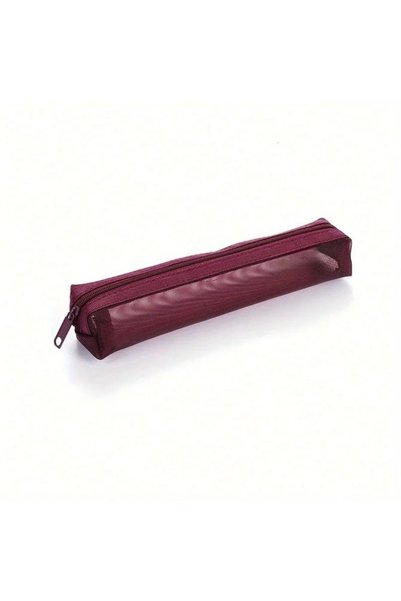 Choice 1pc-red 1PC Mini Mesh Yarn Pen Bag Portable Multifunction Pencil Box S...