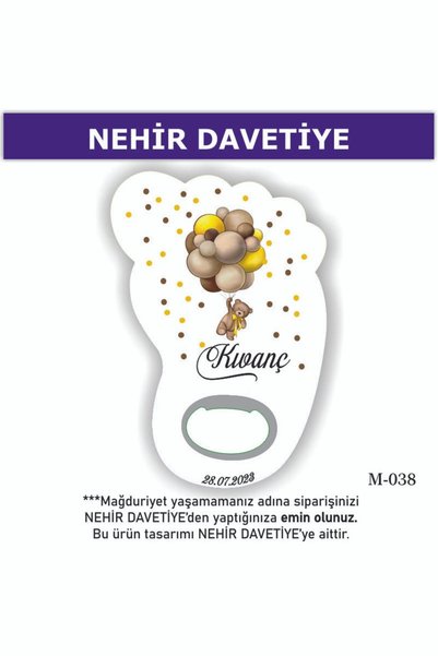 NHR MGNT (10 ADET) AYAK AÇACAK MAGNET-YENİ DOĞAN,6AY KINASI, NİŞAN,NİKAH,SÖZ,...