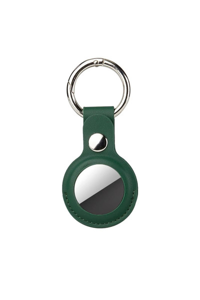 Choice8 green 1/2Pcs Leather Keychain For Apple AirTag Protective Case Cover ...