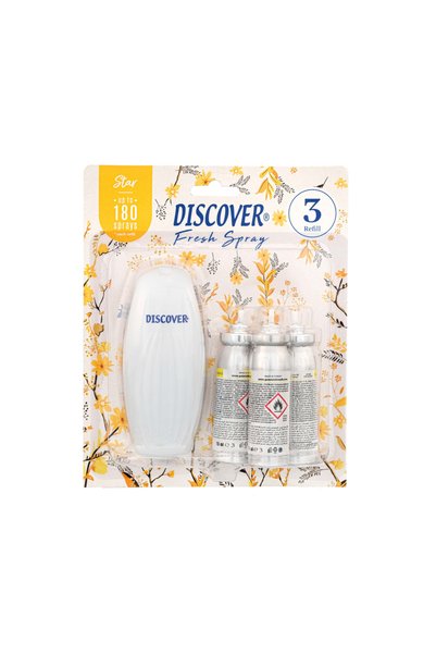 Discover Star Fresh Spray Banyo Tuvalet Kokusu 3 Yedekli