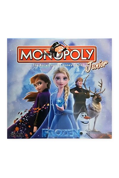 Hasbro Monopoly Junior Frozen ANGMAD, engleză, pentru 2-4 jucători, multicolor