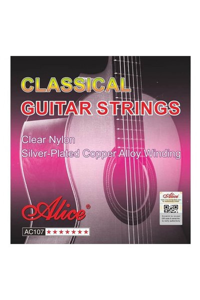 Alice AC107 Classical Guitar String Set (Intermediate Level - Hard Tension) |...