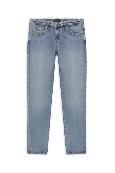 Abdullah Kiğılı Regular Fit Standard Cut Lycra Denim Trousers