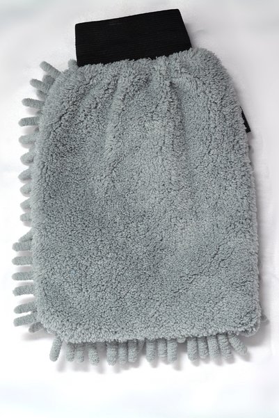 Spark 7050 Microfiber Double-Sided Cleaning Plush Glove Grey - (1 Piece)