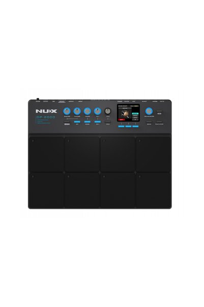Nux DP-2000 Pad Elektronik Perküsyon (Profesyonel - Sampling Pad) | 8 Adet Hıza Duyarlı Vuruş Pedi, USB Üzerinden Sample Yükleme, Renkli Ekran ve Efekt İşlemci | Ölçüler: 408 x 314 x 62 mm