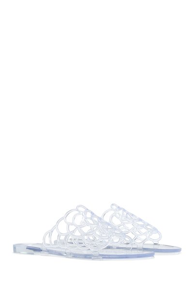 Derimod Transparente gemusterte Jelly-Hausschuhe für Damen 25SFE4919PV