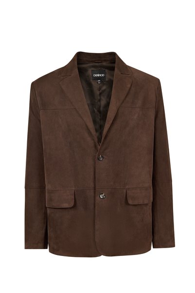 Derimod Rodrygo Erkek Kahverengi Blazer Süet Deri Ceket 25WGD656510