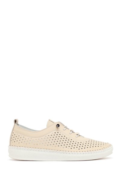 Derimod Women's Beige Leather Comfort Shoes 26Pfd145718