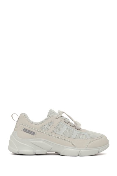 Derimod Women's Gray Lace-Up Thick Sole Sneaker 26Pfe496414