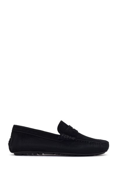 Derimod Men's Black Suede Leather Loafer 26Sfd632310
