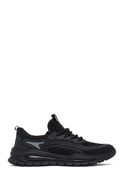 Derimod Zero Men's Black Lace-Up Thick Sole Fabric Sneaker 26Sfd69156F