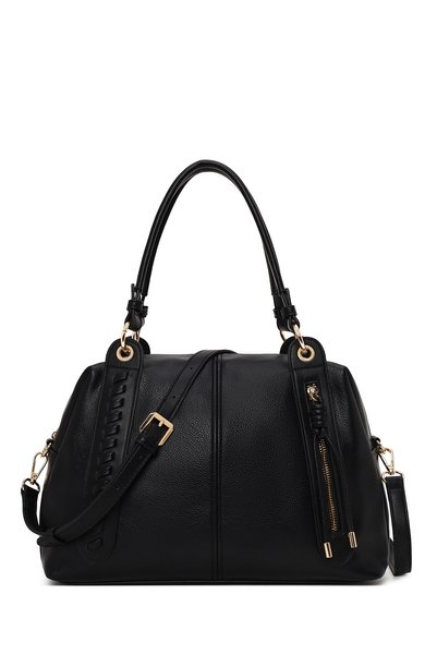 Derimod Women's Black Long Strap Shoulder Bag Ab150013Sv