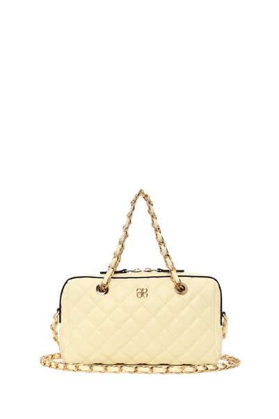 Derimod Women's Yellow Long Strap Quilted Mini Crossbody Bag 26Sbd2030Kp