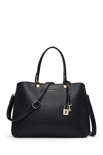 Derimod Women's Black Long Strap Classic Shoulder Bag 26Pbd283618