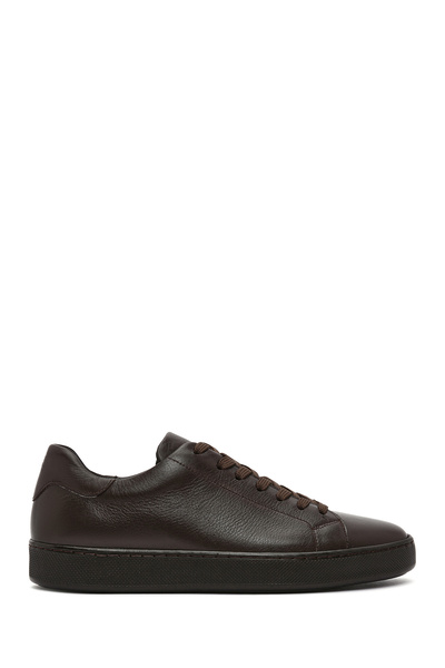 Derimod Men's Brown Lace-Up Leather Sneaker 26Sfd640118
