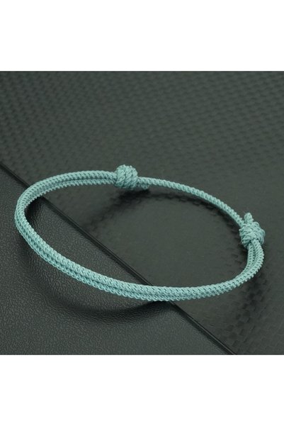 Choice Green Stylish Handmade Rope Bracelet Men Women Double Layer 2mm Thin S...