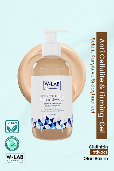 W-Lab Cosmetics Selülit Karşıtı ve Sıkılaştırıcı Jel 250 ml