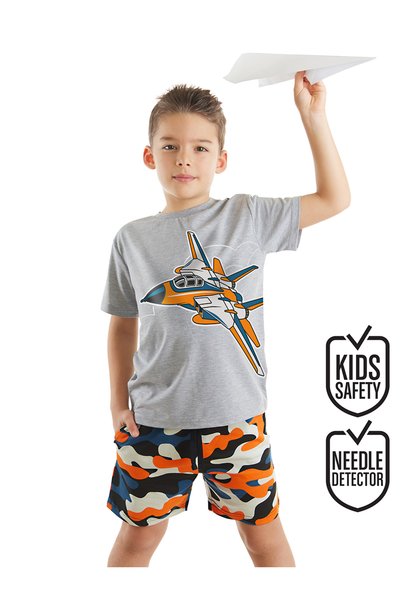 MSHB&G Uçak Erkek Çocuk T-shirt Şort Takım