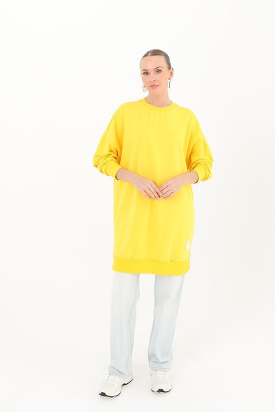 Soul Kadın Basic Tunic - 30644TUN Sarı