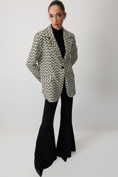Touché Privé KİLİT DESENLİ BLAZER CEKET