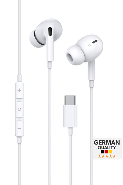 woyax Mikrofonlu Kablolu Type-C Kulak İçi Kulaklık Silikonlu Güçlü Bass iPhon...
