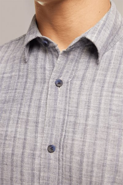 Lee Cooper Ellıs Erkek Regular Fit %100 Pamuk Uzun Kol Gömlek Lacivert