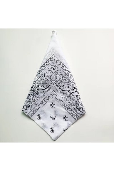Choice6 5 1/3Pcs Fashion Hip Hop 100% Cotton Bandana Square Scarf 55cm*55cm B...