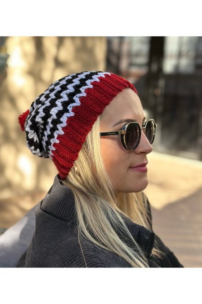 yucin Hand-Knitted Women's Beanie - Plush Textured Winter Hat - Soft and Warm...