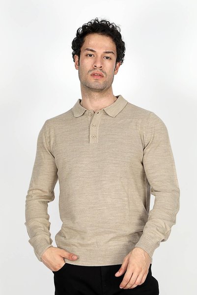 Lee Cooper سترة جينو الرجالية ذات الرقبة البولو من الصوف المخملي