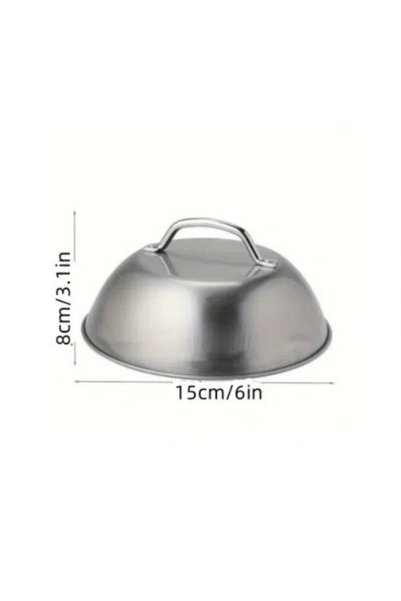 Choice1 6 inch Stainless Steel Oven Squeegee Cover Arched Round with Handle C...