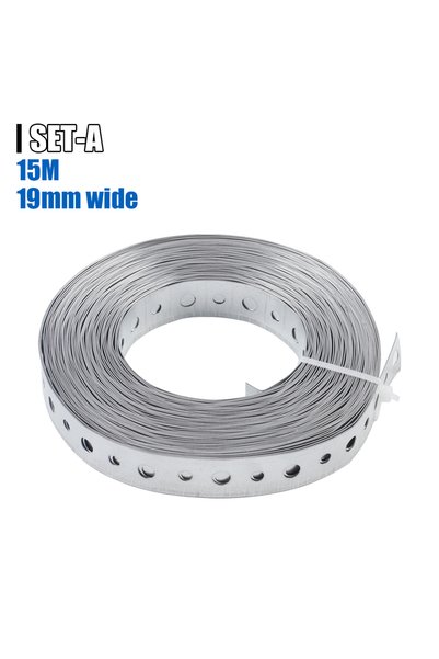 Choice SET-A 15m Galvanized Metal Tape Roll Pre-Punched Metal Tape For Pipe S...
