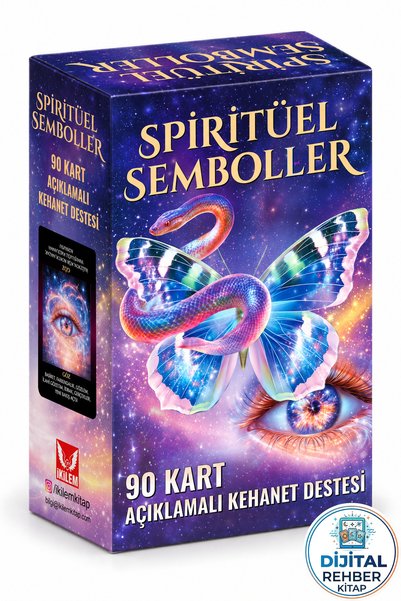 İkilem Yayınevi Spiritüel Semboller / 90 Kart Açıklamalı Tarot Kehanet Destesi ve Dijital Rehber