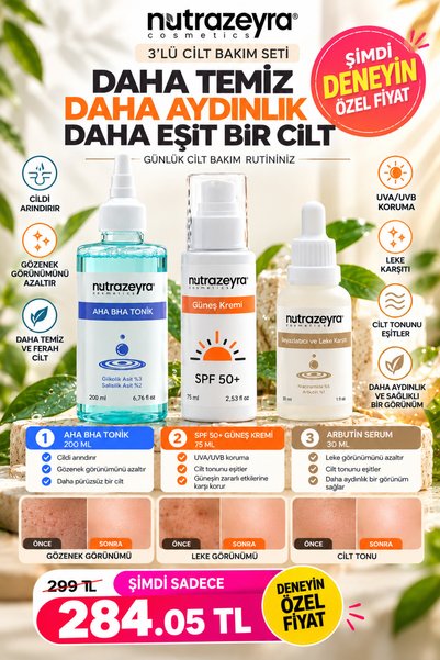 Nutrazeyra Cosmetics 3-Pack Skin Care Set