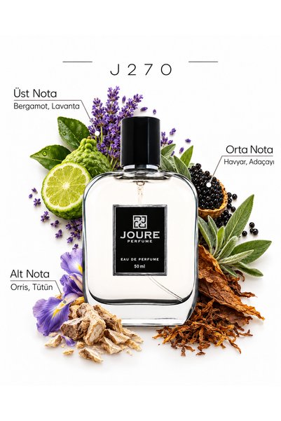 JOURE PERFUME J270 Aromatik Odunsu Lavanta Kokulu 50ml Kalıcı Edp Erkek Parfüm