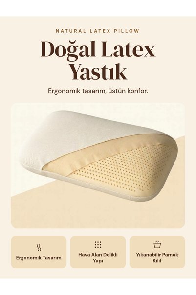 Matterassi Letto %100 Doğal Lateks Yastık soft